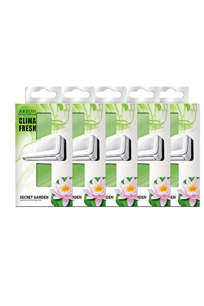 Areon عبوة من 5 معطرات مكيفات الهواء Areon Clima Secret Garden