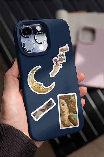 AR Sticker Σετ με 9 αυτοκόλλητα για φορητό υπολογιστή με θέμα την τέχνη τέχνης
