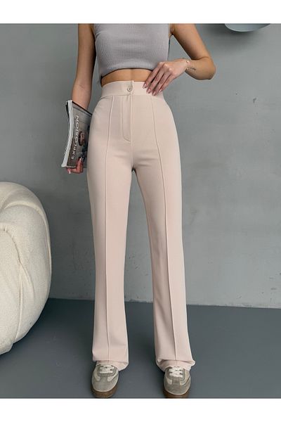 alanora Pantaloni evazați din lycra cu talie înaltă pentru femei