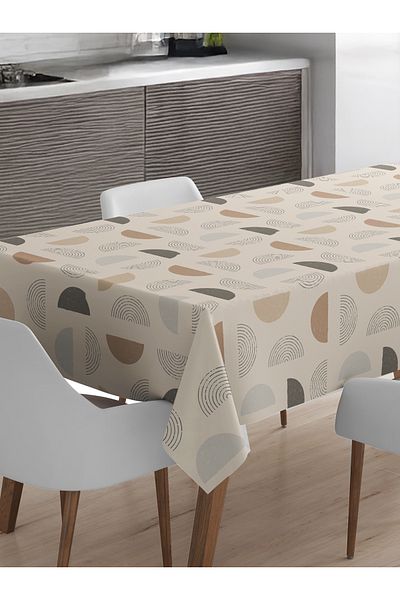 Viadela Geometric Patterned Tablecloth Suitable for Daily Use
