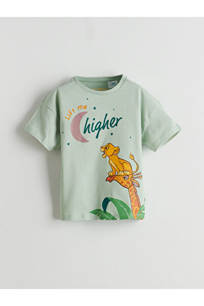 LC Waikiki قميص بيجامة للأولاد مطبوع عليه الأسد الملك