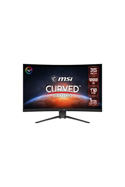 MSI Mag 325cqrf Qd 31.5" 2560x1440 170hz 1ms Freesync Premium Wqhd Rapid Va Curved Gaming (OYUNCU) M