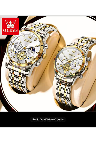 OLEVS ROMANTİK SEVGİLİ ÇİFT SET SAATİ KADIN ERKEK SET
