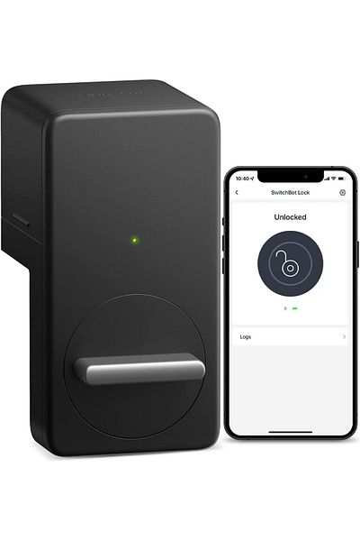 SwitchBot قفل ذكي مزود بقفل إلكتروني يعمل بالبلوتوث وقفل دخول بدون مفتاح متوافق مع جسر WiFi