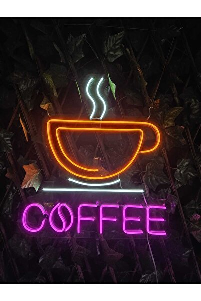 En Güzel Günde Coffee Neon Led Işıklı Yazı 45*50 Cm