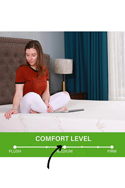 sleepnice HEMNES DİVANA UYUMLU fermuarlı aloe vera 80x200 cm tek kişilik sünger yatak