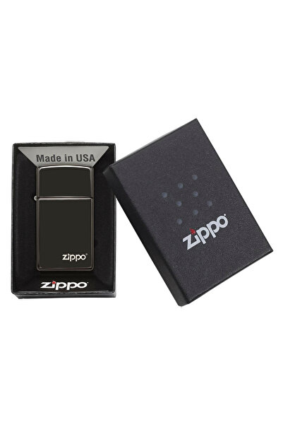 Zippo 28123 SLM EBONY W/ZIPPO Çakmak - 28123ZL-000004