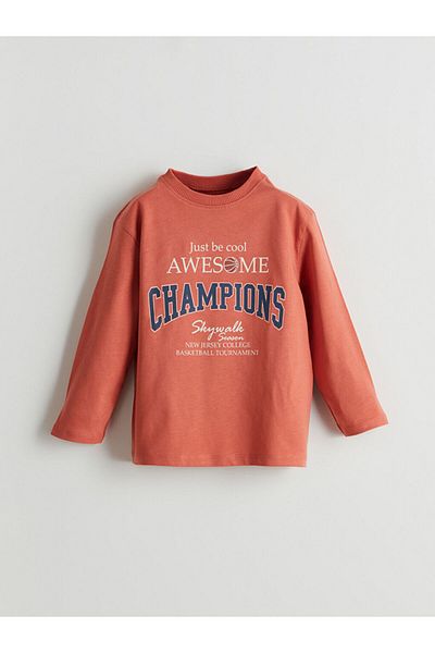 LC Waikiki Text Printed Boy's T-Shirt