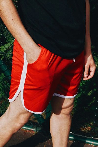 Marjill Red Basketball Player Printed Training Fitness Sportsman Shorts
