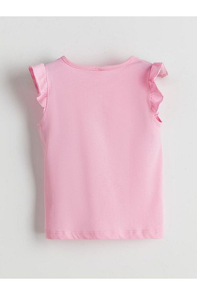 LC Waikiki LCW ECO Crew Neck Basic Girl's T-Shirt