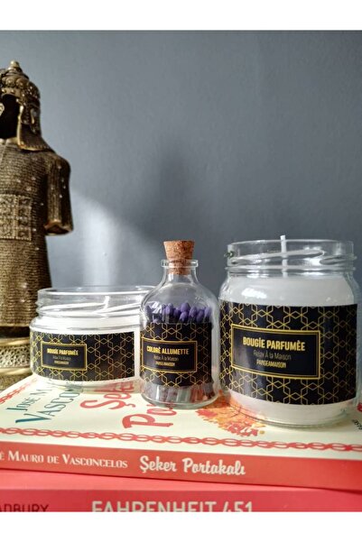 Vagonik 3'lü Mum ve Kibrit Seti