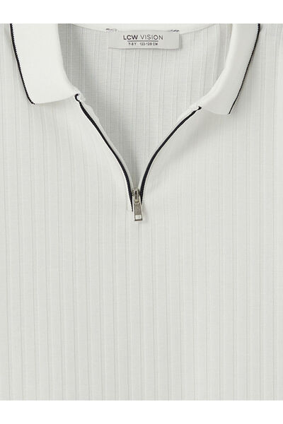 LC Waikiki Αγόρι μπλουζάκι με υφή LCW Vision Polo Collar
