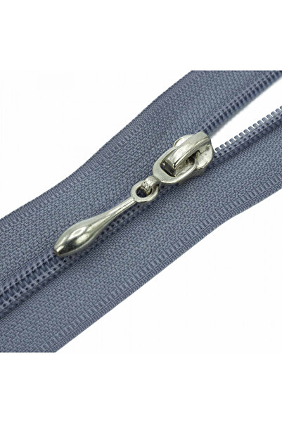 bidoluhobi 110 см сиво пластмасово палто с цип за зъби