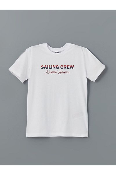 LC Waikiki Νέα σεζόν Crew Neck Boy's Tisort - S5HF40Z4