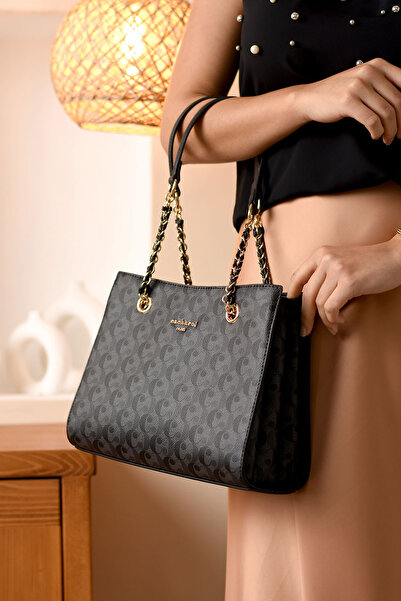 Cacharel Geantă de mână și de umăr cu monogramă pentru femei 8009