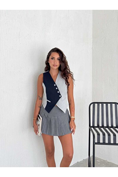 ZF BUTİK Women's Asymmetrical Cut Vest