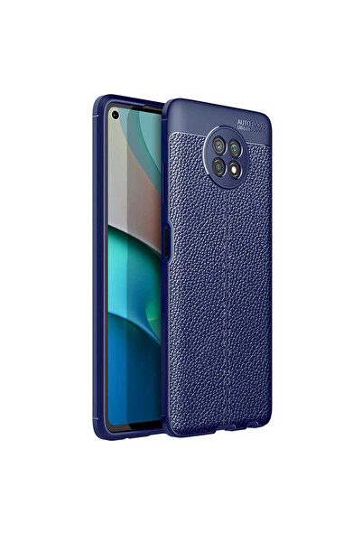 zore Xiaomi Redmi Note 9 Pro 5g Kılıf Niss Deri Desenli Silikon Kılıf