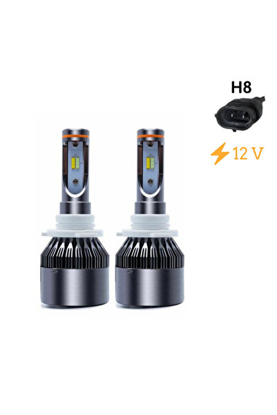 Otovo H8 Tip Led Far Ampulü Çift Renkli Sarı/Beyaz 36W-4800LM-12V 2'li Takım