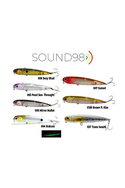 Fujin Sound98 9,8cm 10,6gr Su Üstü Maket Balık-056 White Flash