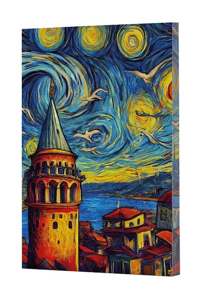 Dokuz Yayınları دفتر ملاحظات مخطط Vivago Art Van Gogh 5 Galata (14X20-160 صفحة)