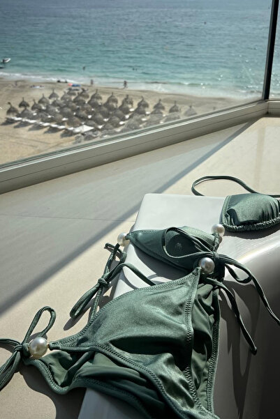 ARONA Lilbasic Büyük Incili Haki Bikini