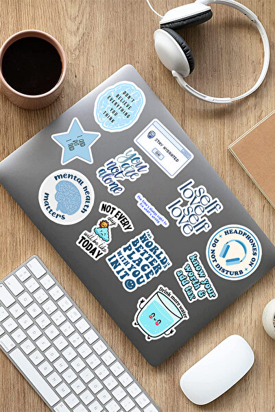 AR Sticker Mental Art Sanat Temalı Laptop Notebook Tablet Sticker Set 6
