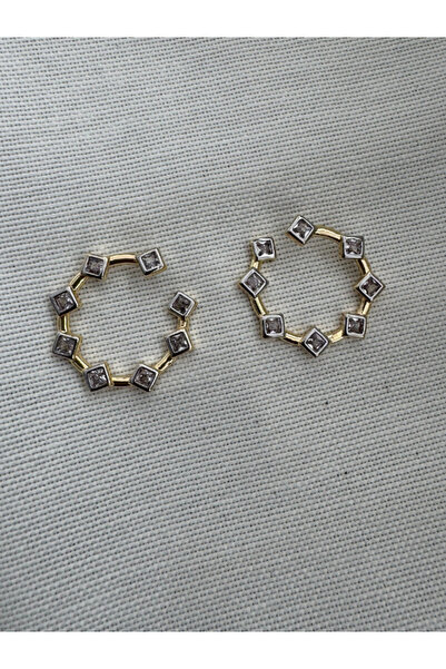 bijuxbymrv Mers Modeli Taşlı Küpe