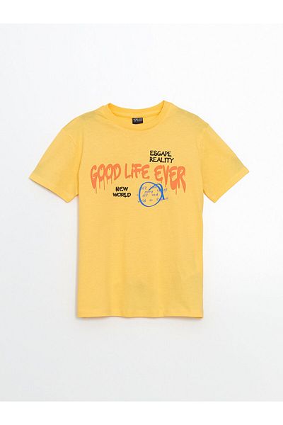 LC Waikiki Tricou pentru băiat cu gât roșu LCW ECO