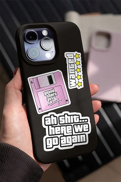 AR Sticker مجموعة ملصقات للكمبيوتر المحمول والكمبيوتر اللوحي تحت عنوان اللعبة مكونة من 7 قطع