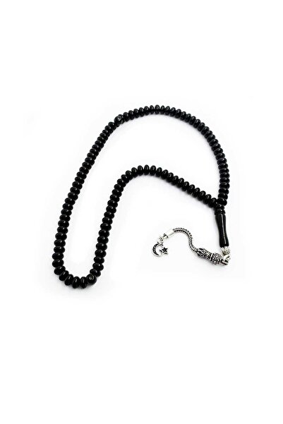 TAŞHAN Küçük Boy Basık 99'lu Erzurum Oltu Taşı Tesbih