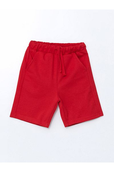 LC Waikiki Lcw Eco Red Elastic Waist Boy Shorts