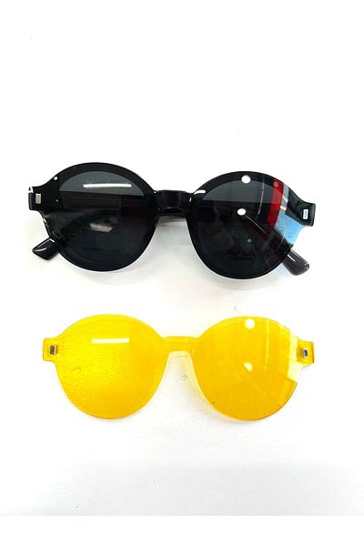 Avva Unisex Sunglasses with 9773 C6 Polarized & Antifar Clip