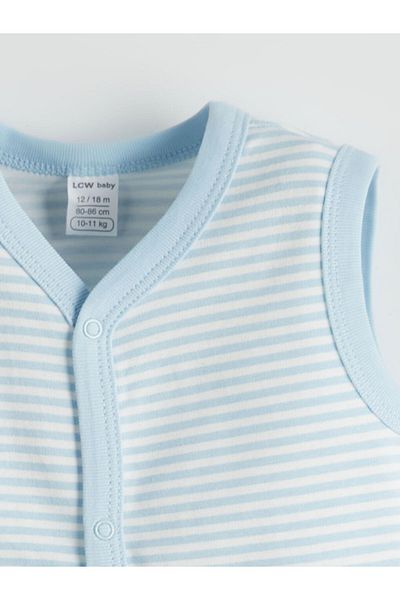 LC Waikiki Lcw Baby V-Neck Striped Baby Boy Vest
