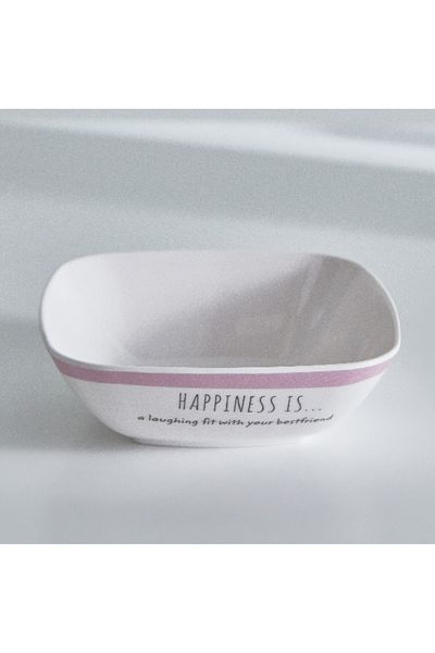 Home Box Happiness Is Square Bowl - 13 cm
