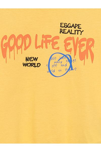 LC Waikiki Tricou pentru băiat cu gât roșu LCW ECO