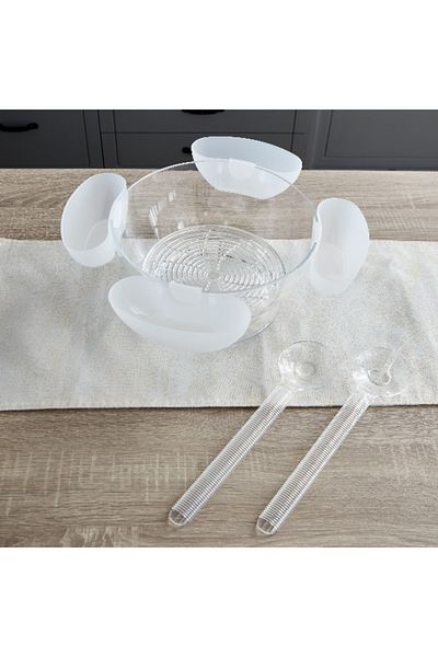 Home Box Orbit Salad Bowl with 4 Cups