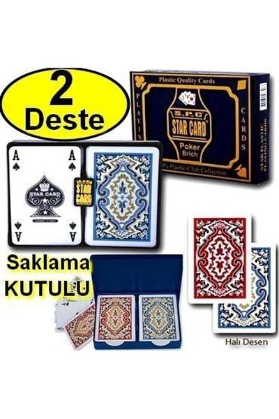 Neler Geldi Neler Playing Card Playing Game Card Star Cart Plastic Playing Card Playing Card Set of 2