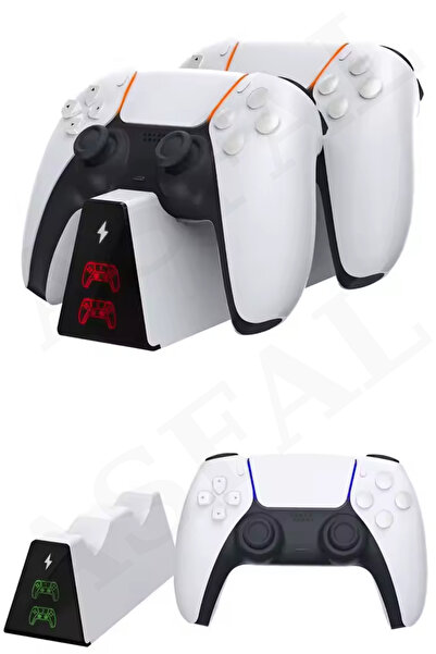 Asfal PS5 Şarj İstasyonu Dock Kol Hızlı Şarj Aparatı LED Göstergeli Type-C