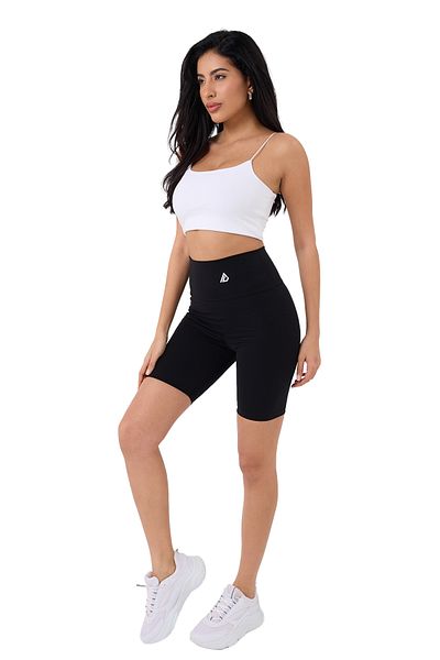 Musclex Spor Tekstil High Waist Black - Sports and Casual Biker - Yoga and Recovery Leggings