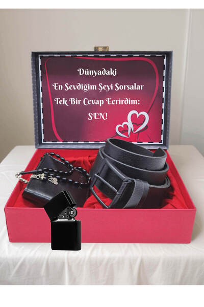 expreshediye Чотки, гаманець, ремінь, запальничка, набір