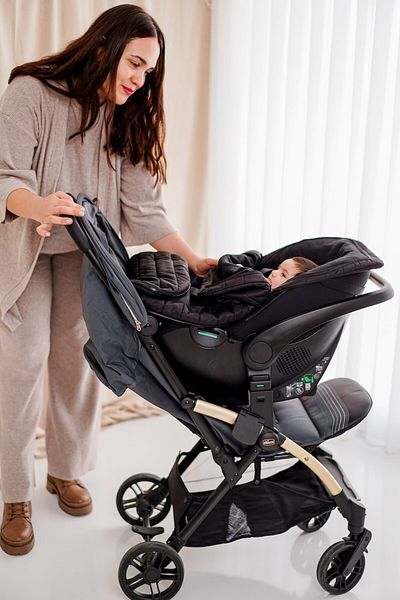 Neko Black Stroller Overalls