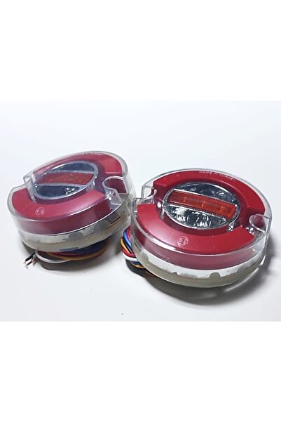 reyoto 2 Adet Neon Led Stop Lamba 12-24 Volt 4 Fonksiyonlu 9 Cm
