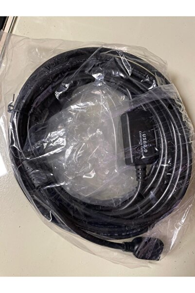 Powermaster PM-11955 10 Metre USB-A 2.0 Dişi Erkek Uzatma Kablosu Siyah