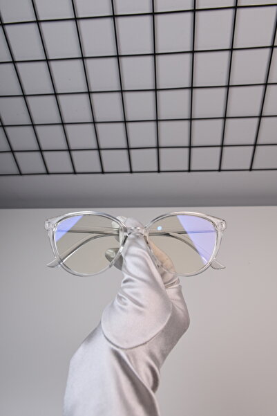 LOOKUP NEW Bone Cat Eye Transparent Women's Unisex Blue Light Protection Screen Goggle Glasses