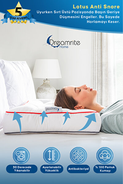 Dreamrite Home Lotus Anti Snore Horlama Önleyici Yastık