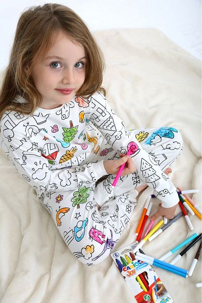 lucky baby Printable Paintable Pajama Set