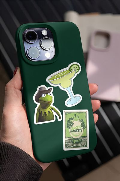 AR Sticker مجموعة ملصقات الكمبيوتر المحمول باللون الأخضر من Vsco - 10