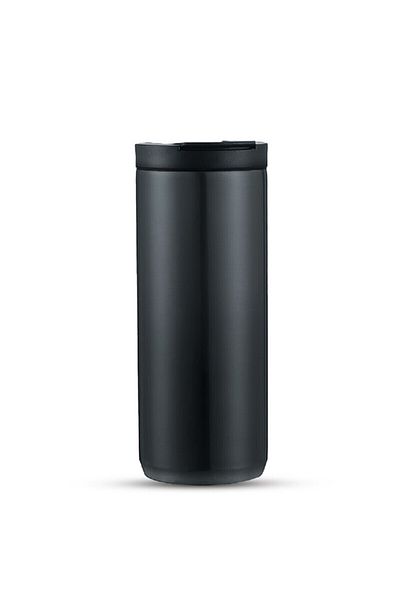 Hydrobrew Double Wall Insulated Tumbler Water Bottle - Black, 400ml