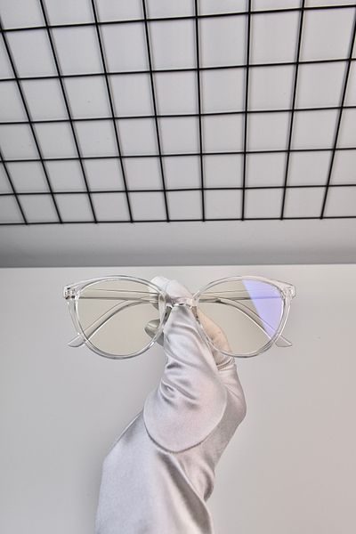 LOOKUP NEW Bone Cat Eye Transparent Women's Unisex Blue Light Protection Screen Goggle Glasses