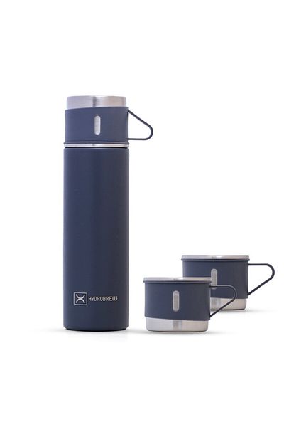 Hydrobrew Insulated 500ml Vacuum Flask w/ 2x 150ml Cup -Grey